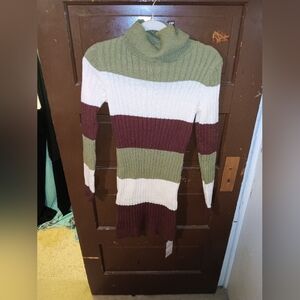 NWT Emery Rose SHEIN Chunky Stripes Form Fitting Sweater Dress M